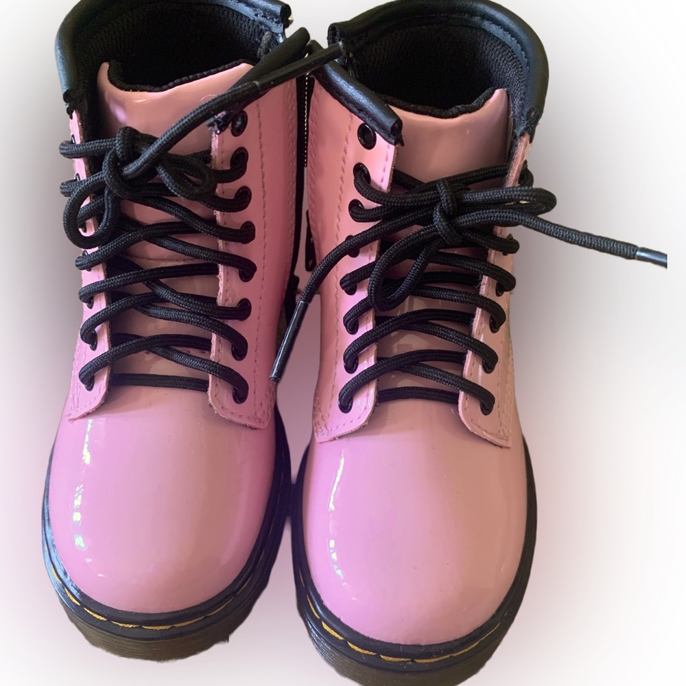 Doc Marten, patent pink, toddler size 7. No longer have box.
